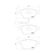 P85129 Front PRIME Series Low-Metallic Brake Pad Set