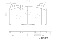 P85133N Front NAO Series Ceramic Brake Pad Set