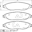 2015 Volkswagen GTI - Front Low-Metallic Brake Pad Set, 2.0L 4Cyl, with Performance Package, PRIME Series