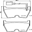 2019 Audi RS3 - Front Low-Metallic Brake Pad Set, 2.5L 5Cyl, PRIME Series