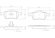 P86014N Rear NAO Series Ceramic Brake Pad Set