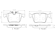 2021 Volvo XC60 - Rear Ceramic Brake Pad Set, 2.0L 4Cyl, PRIME Series