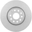 14010043 Front, Driver or Passenger Side Brake Disc, Coated, Plain Surface, Vented, 9 Lugs, 312 mm