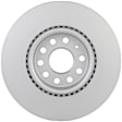 14010043 Front, Driver or Passenger Side Brake Disc, Coated, Plain Surface, Vented, 9 Lugs, 312 mm