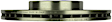 14010043 Front, Driver or Passenger Side Brake Disc, Coated, Plain Surface, Vented, 9 Lugs, 312 mm