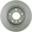 2000 BMW 323Ci - Rear, Driver or Passenger Side Brake Disc, Alutherm, Plain Surface, Vented, 5 Lugs, 276 mm, Coupe, 2.5L 6Cyl