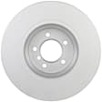 15010126 Front, Driver or Passenger Side Brake Disc, Geomet Coated, Plain Surface, Vented, 5 Lugs, 348 mm, 3.0L, 6Cyl, QuietCast Series