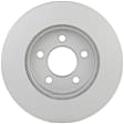 16010155 Front, Driver or Passenger Side Brake Disc, Geomet Coated, Plain Surface, Vented, 5 Lugs, 288.1 mm, QuietCast Series