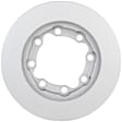 16010161 Front, Driver or Passenger Side Brake Disc, Geomet Coated, Plain Surface, Vented, 8 Lugs, 317.5 mm, 4WD, QuietCast Series