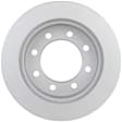 16010165 Front, Driver or Passenger Side Brake Disc, Geomet Coated, Plain Surface, Vented, 8 Lugs, 326.7 mm