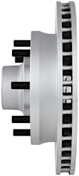 16010188 Front Brake Disc, Geomet Coated, Plain Surface, Vented, 8 Lugs, RWD, QuietCast Series