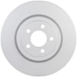 16010195 Front, Driver or Passenger Side Brake Disc, Geomet Coated, Plain Surface, Vented, 5 Lugs, 345 mm, QuietCast Series