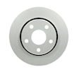 16010258 Front, Driver or Passenger Side Brake Disc, Geomet Coated, Plain Surface, Vented, 5 Lugs, 302 mm, QuietCast Series