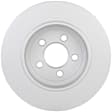 16010287 Rear, Driver or Passenger Side Brake Disc, Geomet Coated, Plain Surface, Solid, 5 Lugs, 319.7 mm, QuietCast Series