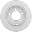 16011438 Rear, Driver or Passenger Side Brake Disc, Geomet Coated, Plain Surface, Solid, 5 Lugs, 262 mm, QuietCast Series