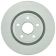 16011492 Front, Driver or Passenger Side Brake Disc, Geomet Coated, Plain Surface, Vented, 5 Lugs, 350 mm, QuietCast Series