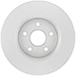 16011493 Front, Driver or Passenger Side Brake Disc, Geomet Coated, Plain Surface, Vented, 5 Lugs, 330 mm, QuietCast Series
