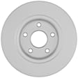 16011528 Rear, Driver or Passenger Side Brake Disc, Geomet Coated, Plain Surface, Solid, 5 Lugs, 328 mm, QuietCast Series