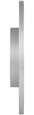16011617 Rear, Driver or Passenger Side Brake Disc, Geomet Coated, Plain Surface, Solid, 5 Lugs, 278 mm