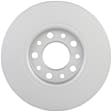 16011617 Rear, Driver or Passenger Side Brake Disc, Geomet Coated, Plain Surface, Solid, 5 Lugs, 278 mm