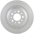 16011631 Rear, Driver or Passenger Side Brake Disc, Geomet Coated, Plain Surface, Solid, 5 Lugs, 320 mm