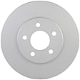 20010435 Front, Driver or Passenger Side Brake Disc, Geomet Coated, Plain Surface, Vented, 5 Lugs, 293 mm, 4.0L, 6Cyl