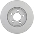 20010435 Front, Driver or Passenger Side Brake Disc, Geomet Coated, Plain Surface, Vented, 5 Lugs, 293 mm, 4.0L, 6Cyl