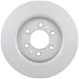 20011442 Front, Driver or Passenger Side Brake Disc, Geomet Coated, Plain Surface, Vented, 6 Lugs, 349.9 mm, QuietCast Series