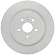 20011623 Rear, Driver or Passenger Side Brake Disc, Geomet Coated, Plain Surface, Vented, 5 Lugs, 345 mm, QuietCast Series