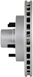 25010552 Brake Disc, Geomet Coated, Plain Surface, Vented, 5 Lugs, QuietCast Series