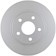 25010566 Rear, Driver or Passenger Side Brake Disc, Geomet Coated, Plain Surface, Solid, 5 Lugs, 297.7 mm, 4.6L, 8Cyl
