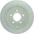 25010567 Rear, Driver or Passenger Side Brake Disc, Geomet Coated, Plain Surface, Solid, 5 Lugs, 290.1 mm