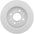 1995 Honda Civic del Sol - Rear, Driver or Passenger Side Brake Disc, Geomet Coated, Plain Surface, Solid, 4 Lugs, 238.7 mm, 1.6L 4Cyl