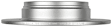 26010747 Rear, Driver or Passenger Side Brake Disc, Plain Surface, Solid, 5 Lugs, 281.8 mm, QuietCast Series
