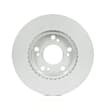 26010750 Front, Driver or Passenger Side Brake Disc, Geomet Coated, Plain Surface, Vented, 5 Lugs, 261.9 mm, QuietCast Series