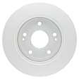 26010758 Rear, Driver or Passenger Side Brake Disc, Geomet Coated, Plain Surface, Solid, 5 Lugs, 259.5 mm, 2.2L, 4Cyl, QuietCast Series