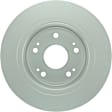 26011451 Rear, Driver or Passenger Side Brake Disc, Geomet Coated, Plain Surface, Solid, 5 Lugs, 282 mm, QuietCast Series