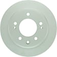 28011488 Rear, Driver or Passenger Side Brake Disc, Geomet Coated, Plain Surface, Solid, 5 Lugs, 262 mm