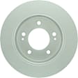 2020 Hyundai Elantra GT - Rear, Driver or Passenger Side Brake Disc, Geomet Coated, Plain Surface, Solid, 5 Lugs, 261.9 mm, 2.0L 4Cyl, QuietCast Series