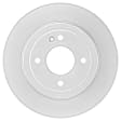 2020 Hyundai Accent - Rear, Driver or Passenger Side Brake Disc, Geomet Coated, Plain Surface, Solid, 4 Lugs, 262 mm, With Rear Disc, 1.6L 4Cyl, QuietCast Series