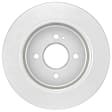 2020 Hyundai Accent - Rear, Driver or Passenger Side Brake Disc, Geomet Coated, Plain Surface, Solid, 4 Lugs, 262 mm, With Rear Disc, 1.6L 4Cyl, QuietCast Series