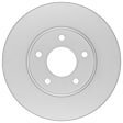 31010854 Front, Driver or Passenger Side Brake Disc, Geomet Coated, Plain Surface, Vented, 5 Lugs, 304.5 mm, QuietCast Series