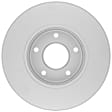 31010854 Front, Driver or Passenger Side Brake Disc, Geomet Coated, Plain Surface, Vented, 5 Lugs, 304.5 mm, QuietCast Series