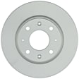 2007 Kia Spectra - Front, Driver or Passenger Side Brake Disc, Geomet Coated, Plain Surface, Vented, 4 Lugs, 2.0L 4Cyl