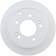 2010 Kia Forte - Rear, Driver or Passenger Side Brake Disc, Geomet Coated, Plain Surface, Solid, 5 Lugs, 262 mm, 2.0L 4Cyl