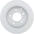 2010 Kia Forte - Rear, Driver or Passenger Side Brake Disc, Geomet Coated, Plain Surface, Solid, 5 Lugs, 262 mm, 2.0L 4Cyl