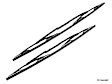 3397001539 Wiper Blade Set 22 in./26 in. - Replaces OE Number 61-61-9-070-579