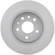 1985 Mercedes Benz 500SEC - Rear, Driver or Passenger Side Brake Disc, Coated, Plain Surface, Solid, 5 Lugs, 279 mm, 5.0L 8Cyl, QuietCast Series