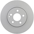 36010978 Front, Driver or Passenger Side Brake Disc, Coated, Plain Surface, Vented, 5 Lugs, 295.5 mm