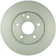36010985 Front, Driver or Passenger Side Brake Disc, Geomet Coated, Plain Surface, Vented, 5 Lugs